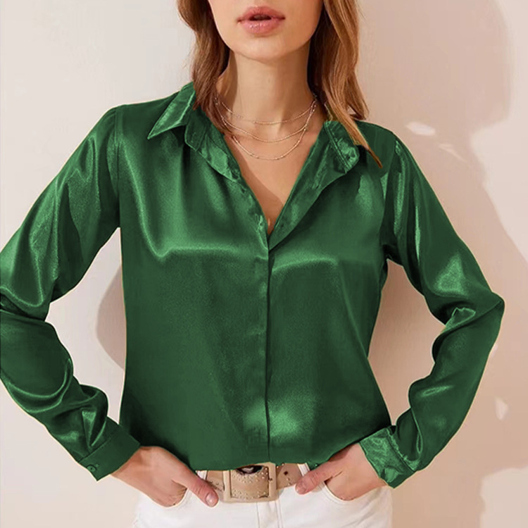 Dames Blouses | Blouse Satin 43847-14 Blouses Blouses