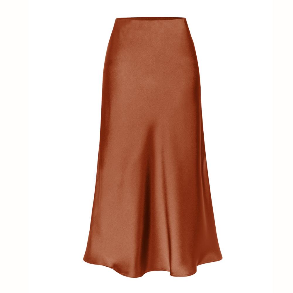 Dames Rokken | Maxi Rok Satin Look C13-11-201 Dames Dames